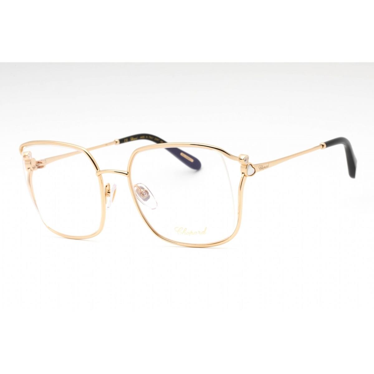 Chopard Women`s Eyeglasses Shiny Gold Metal Butterfly Shape Frame VCHG29S 0300