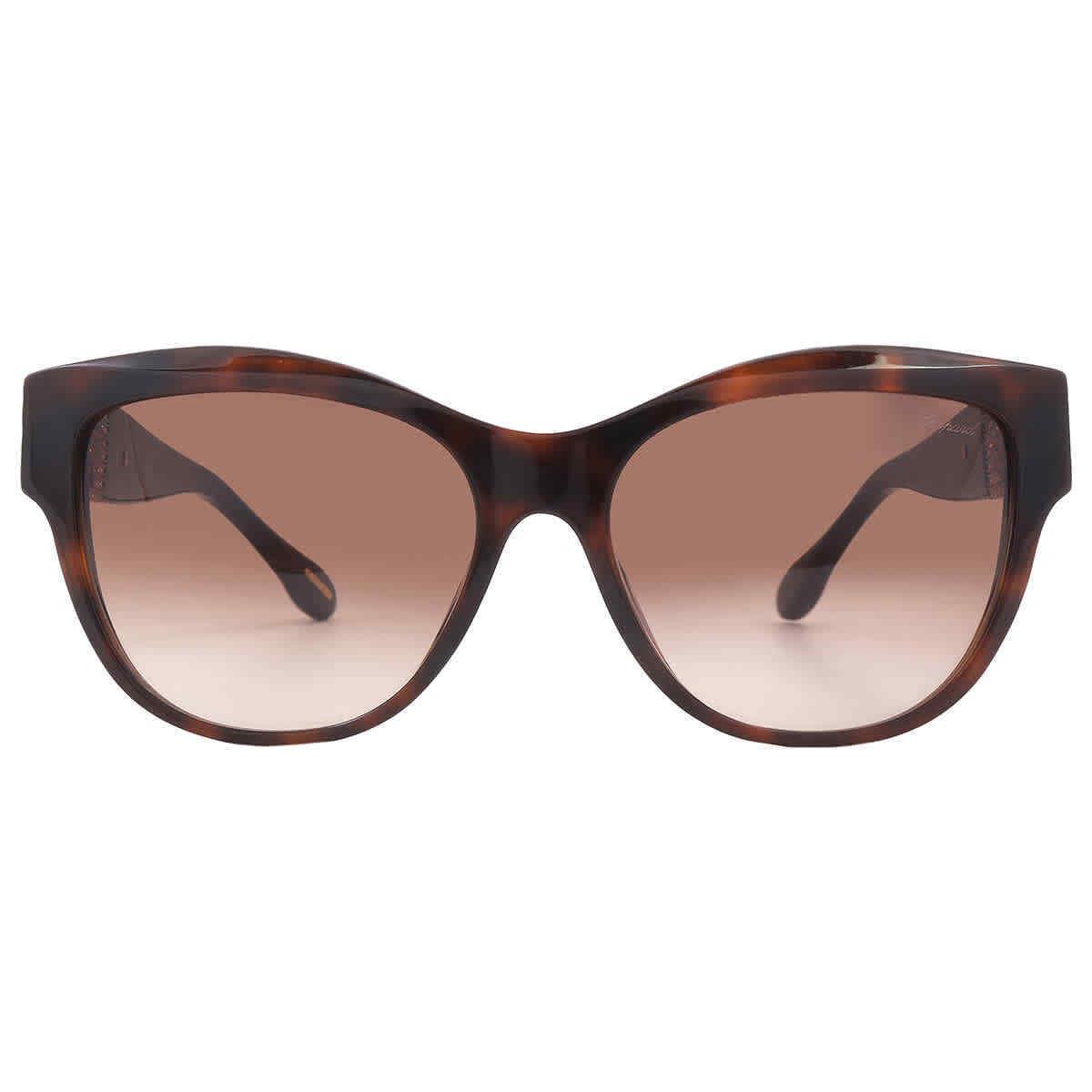 Chopard Brown Square Ladies Sunglasses SCH287S 01AY 55 SCH287S 01AY 55 - Frame: Brown, Lens: Brown