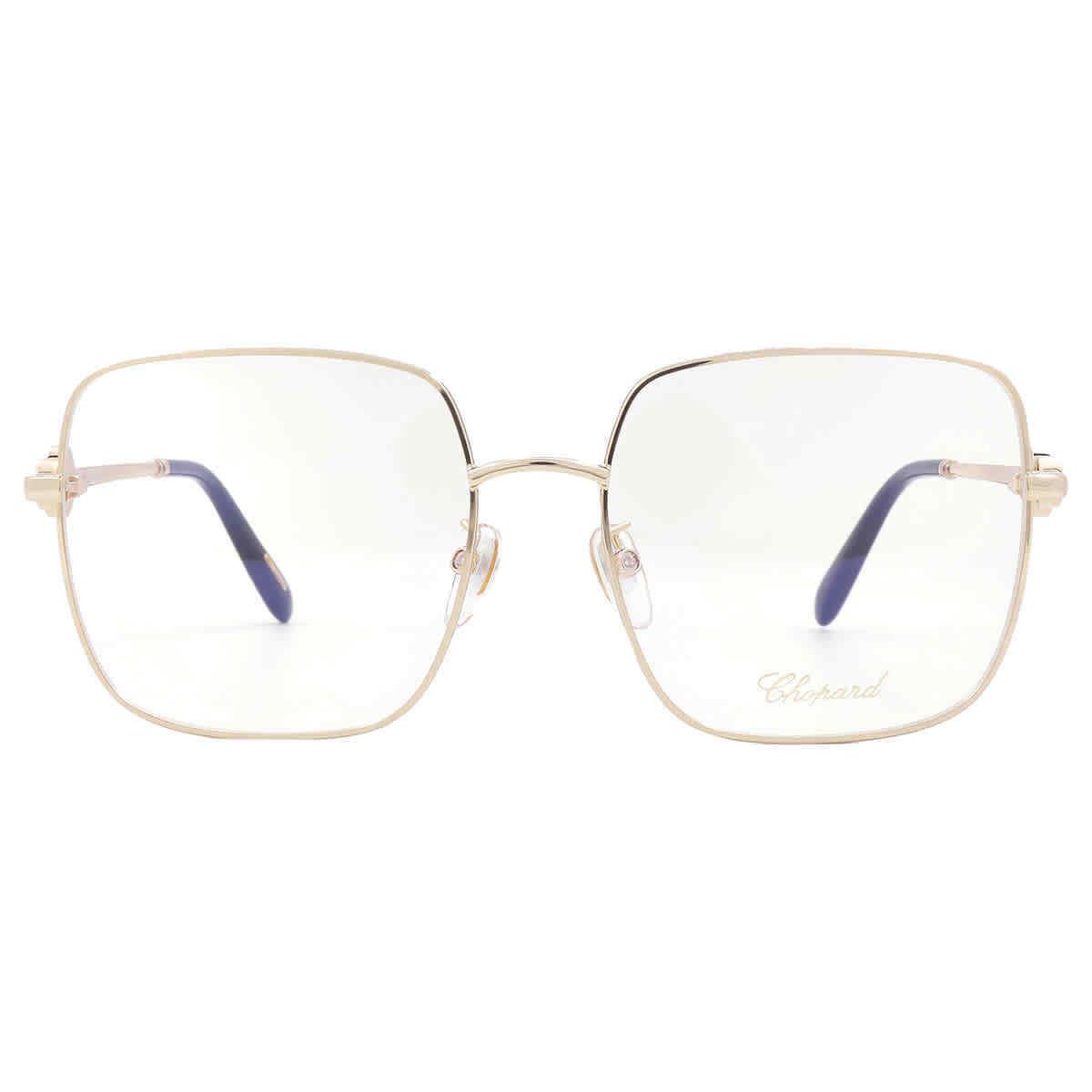 Chopard Demo Square Ladies Eyeglasses VCHF99G 300Y 56 VCHF99G 300Y 56 - Frame: Gold