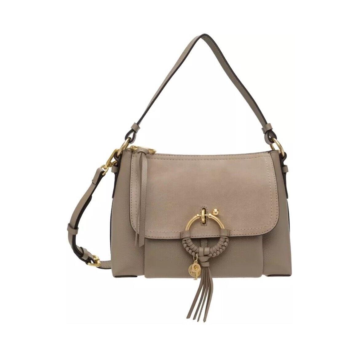 Chloé See by Chlo Joan Hobo Bag Leather Motty Grey