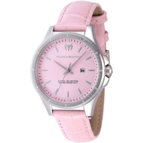 Technomarine Moonsun Date Quartz Pink Dial Ladies Watch TM-822041