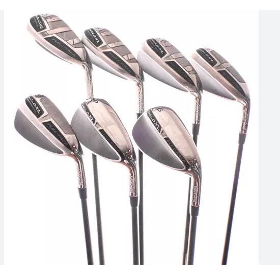 Cleveland Launcher XL Halo Iron Set RH Graphite Senior 7 Piece Gold Club Clubs