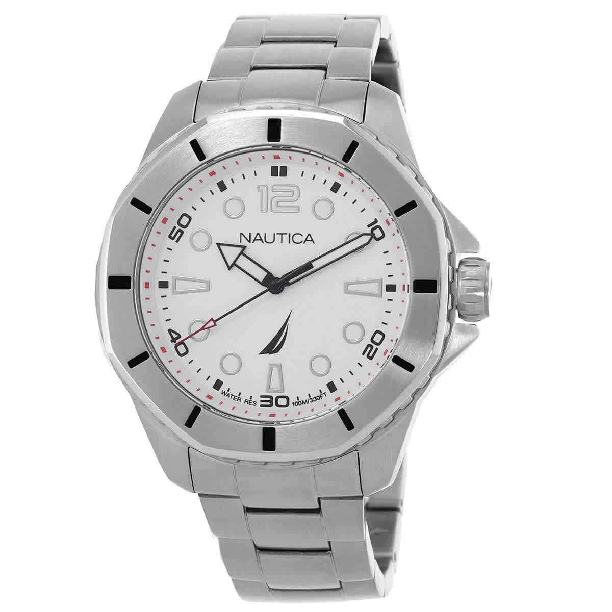 Nautica Koh May Bay Silver-tone Dial Men`s Watch NAPKMF204