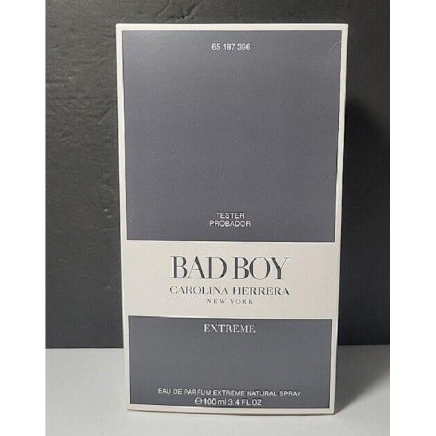 Bad Boy Extreme By Carolina Herrera 3.4 Oz. Edp Extreme Tester Men