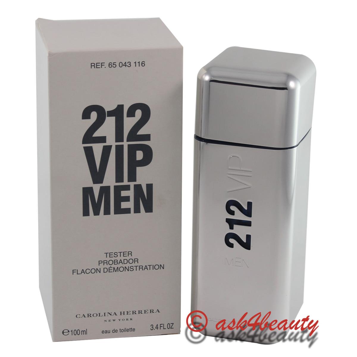 212 Vip Men by Carolina Herrera 3.4oz/100ml Edt Spray For Men Same As Pictu