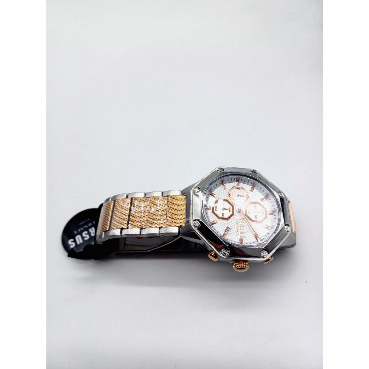 Versace Men s Kowloon Park Two tone Bracelet Watch 45mm Fash Brands