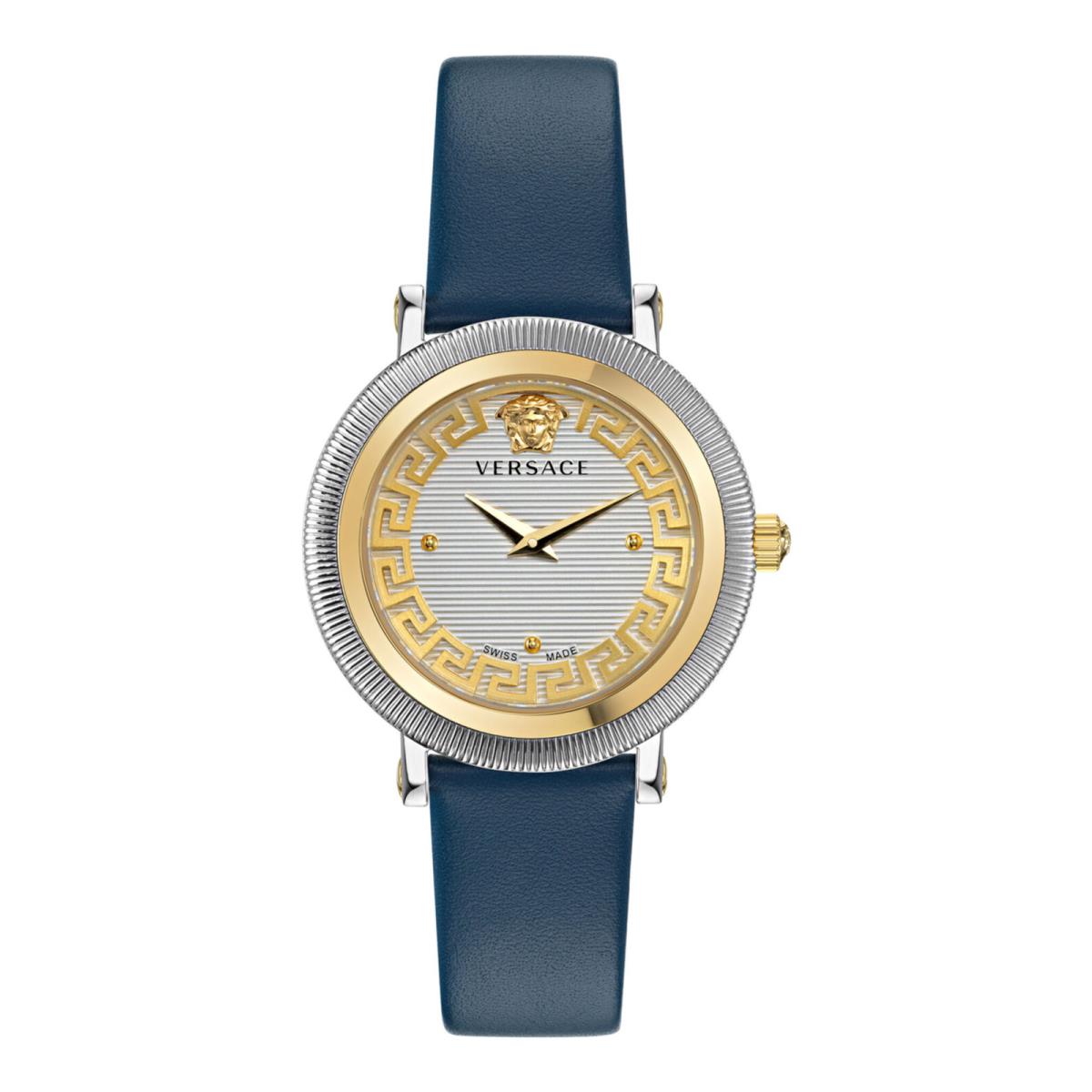 Versace Womens Greca Flourish Two Tone 35mm Strap Fashion Watch