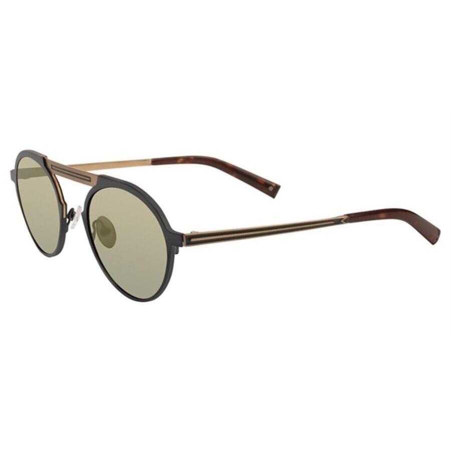 John Varvatos Sunglasses Cooper V517 49mm Black Gold Mirror