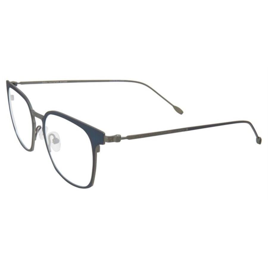 John Varvatos Eyeglasses JV V161 Matte Navy 50mm Titanium - Made in Japan