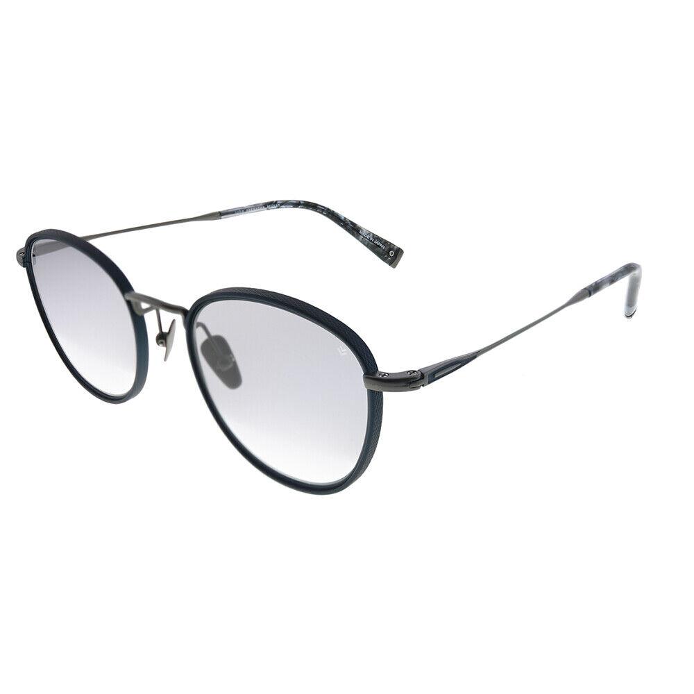 John Varvatos Troubadour JV V531 Navy Plastic Sunglasses Grey Gradient Lens