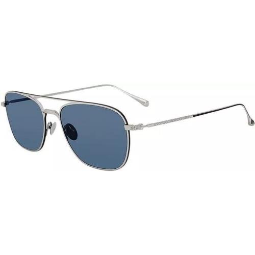 John Varvatos Sunglasses V530 56mm Silver / Blue Polarized