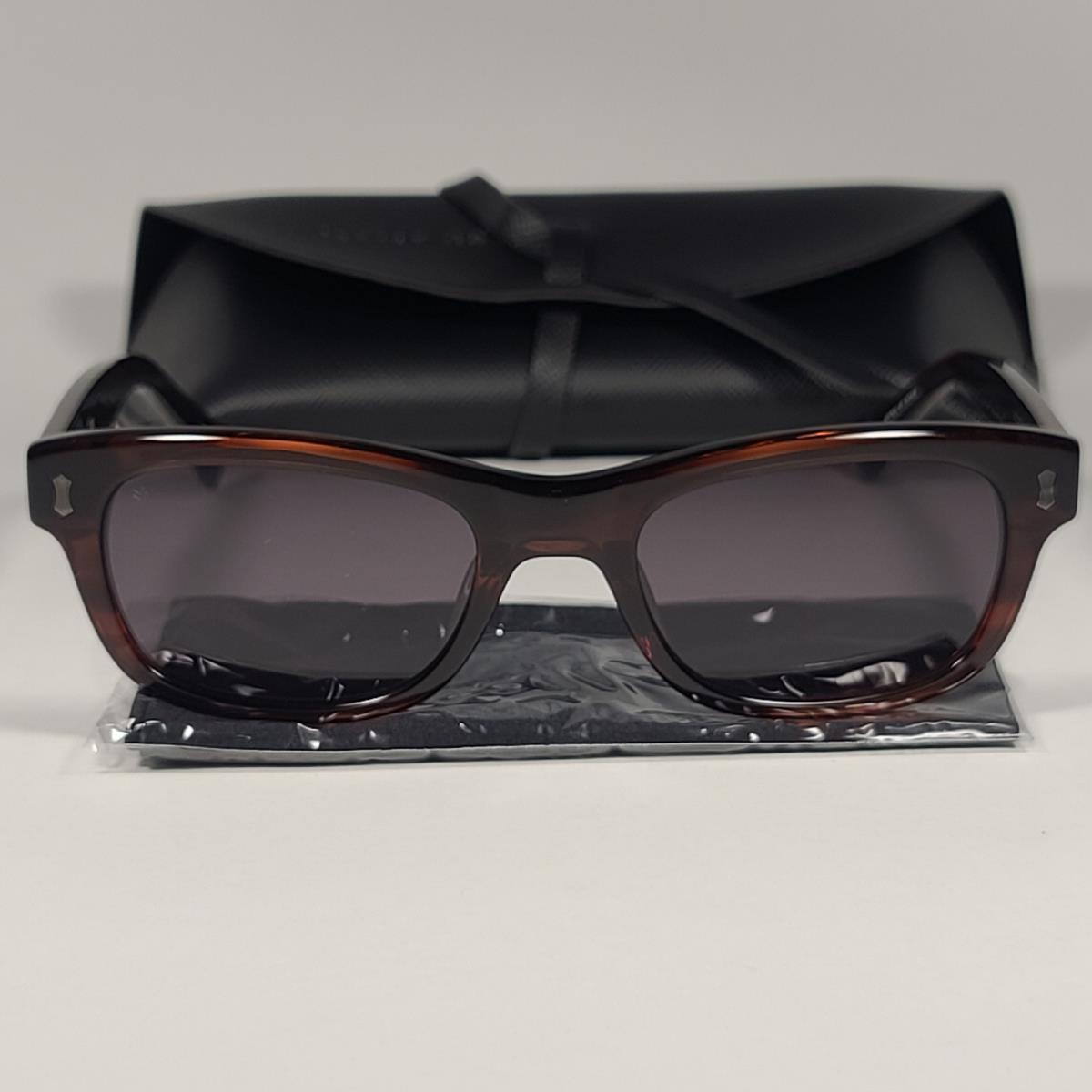 John Varvatos Men`s Rectangle Sunglasses JV V538 Brown Frame / Gray Lens