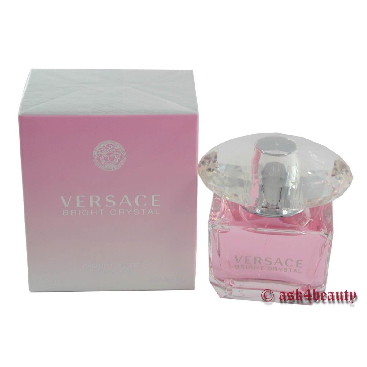 Versace Bright Crystal By Versace 3.0oz/90ml Edt Spray For Women