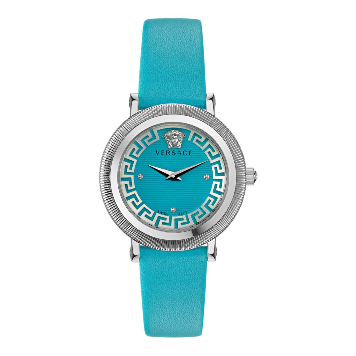 Versace Womens Greca Flourish Stainless Steel 35mm Strap Fashion Watch