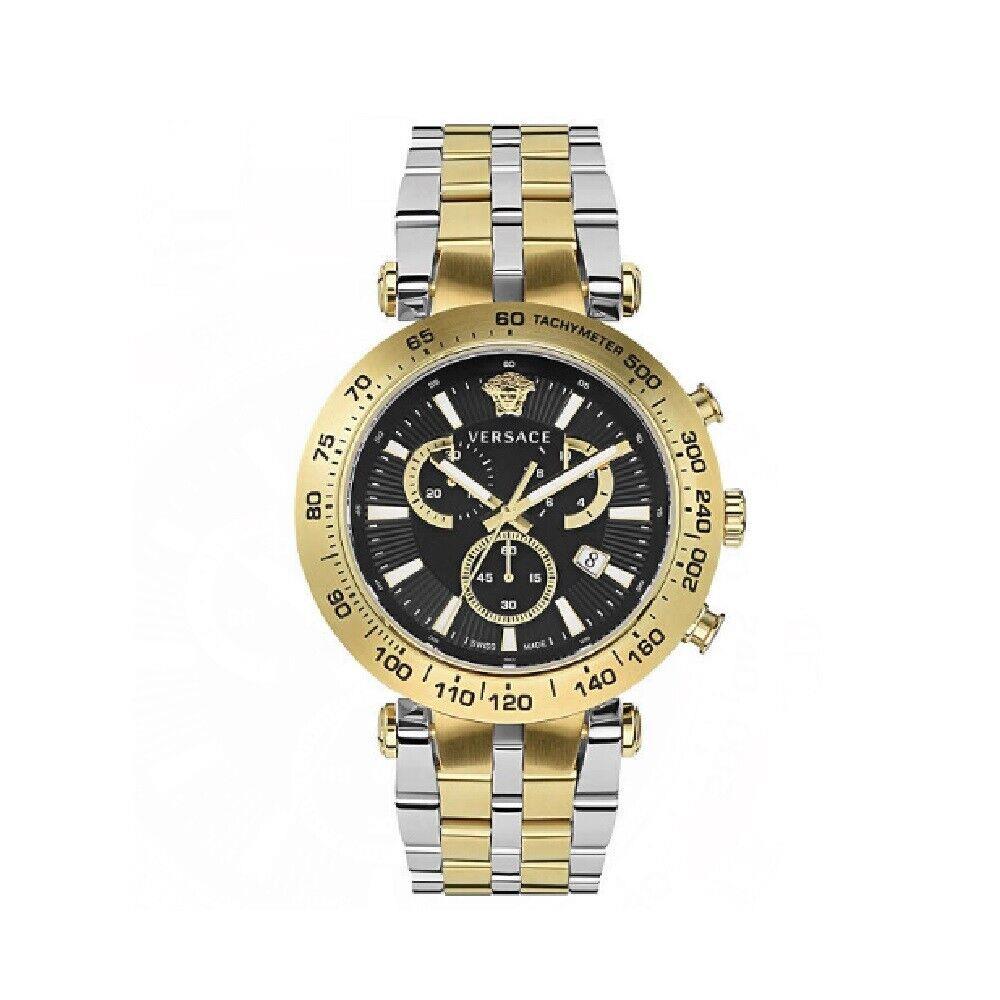 Versace VEJB00622 Men`s Bold Chrono 46MM Two Tone Bracelet Watch