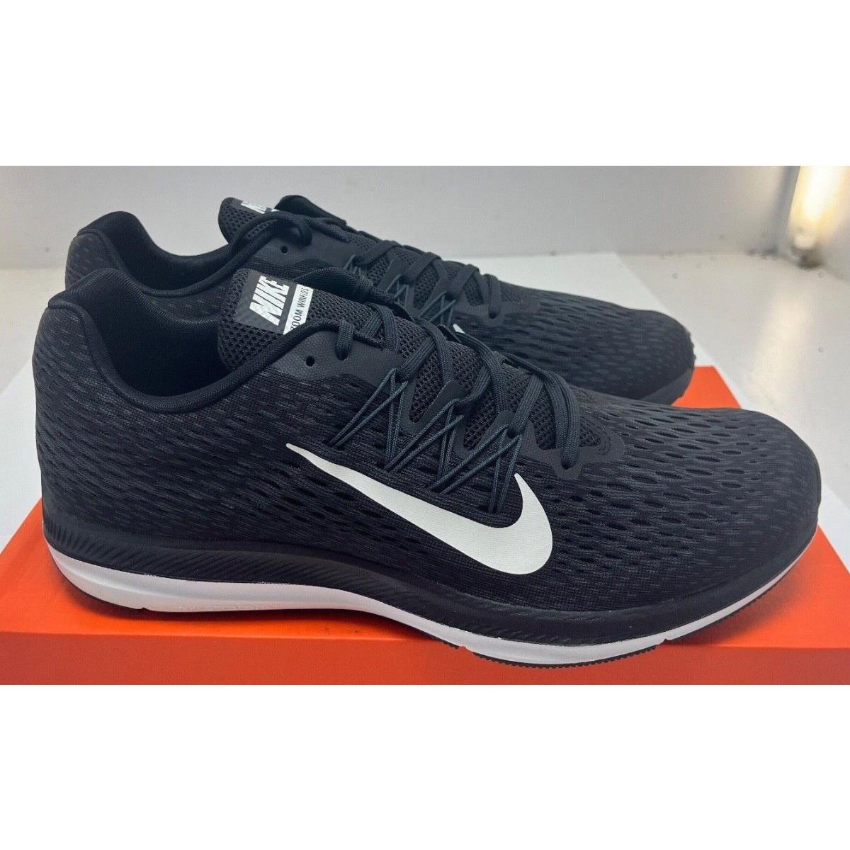 Nike Zoom Winflo 5 Men s Running Shoes AA7406 001 Black White 15 Nike shoes Zoom Winflo Black White Fash Direct