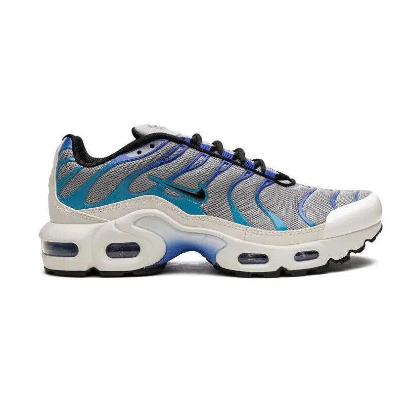 Nike Air Max Plus Big Kid`s Lt Smoke Grey/black CD0609-019 - Grey/Blue