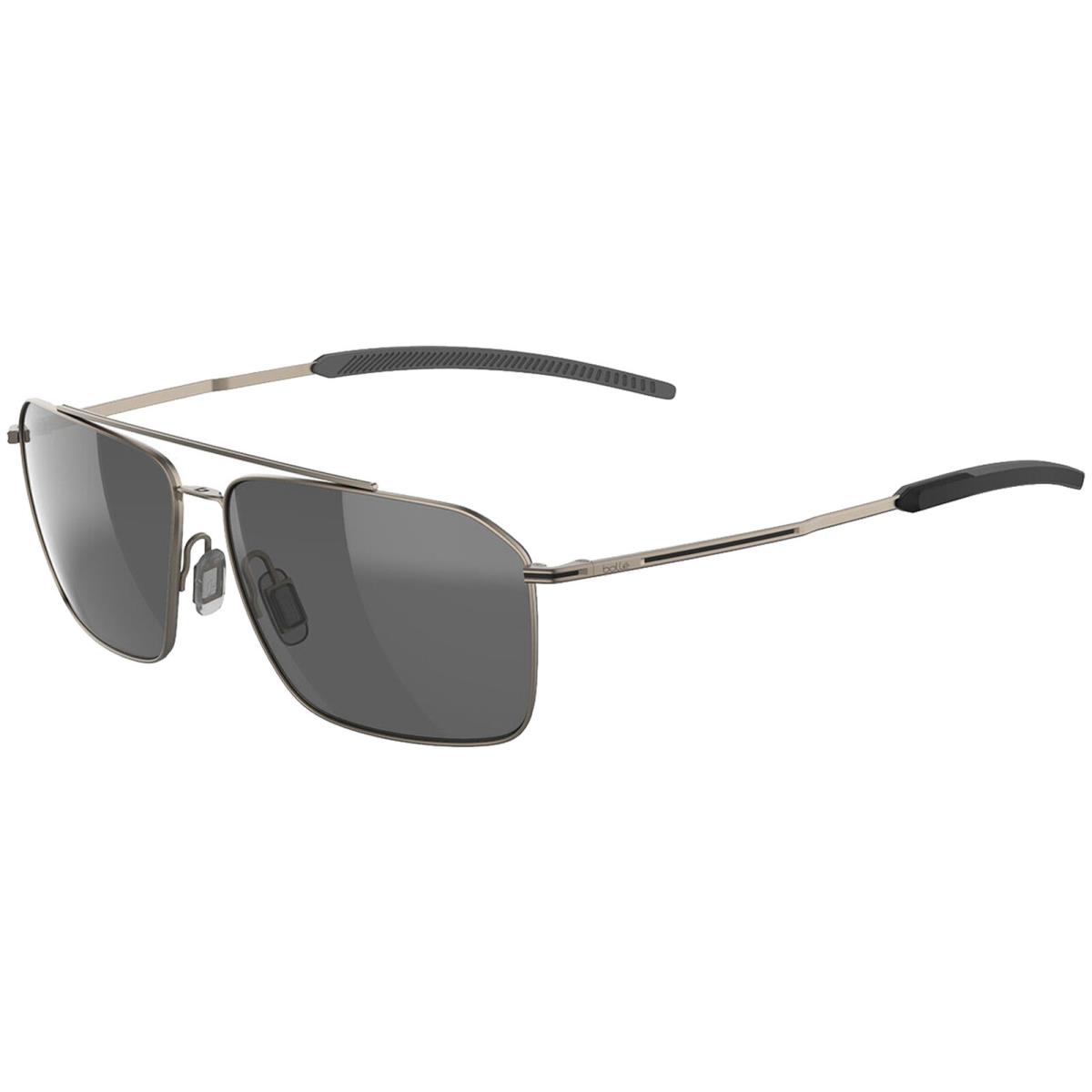 Bolle Flow HD Polarized Rectangular Navigator Sunglasses - BS141P Gold-Tone Matte/TNS (002)