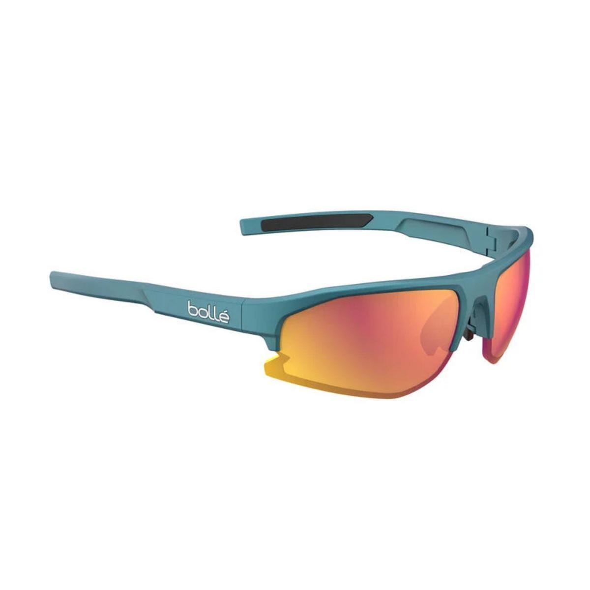 Bolle Bolt 2.0 Sunglasses Creator Teal Metallic Volt+ Ruby Polarized