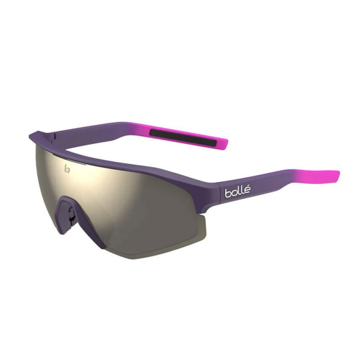 Bolle Lightshifter Sunglasses Burgundy Pink Matte Tns Gold