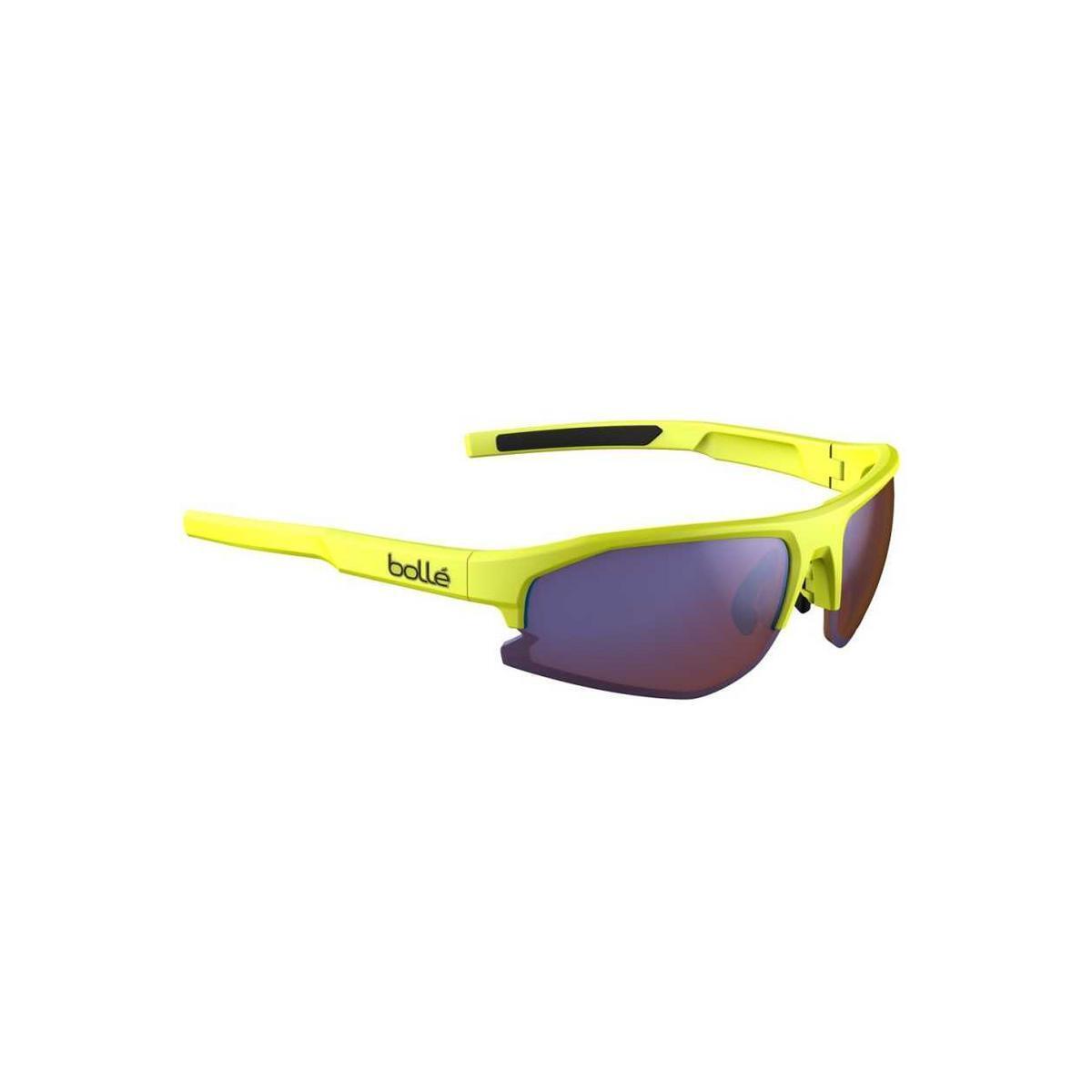 Bolle Bolt 2.0 Sunglasses Acid Yellow Matte Brown Blue