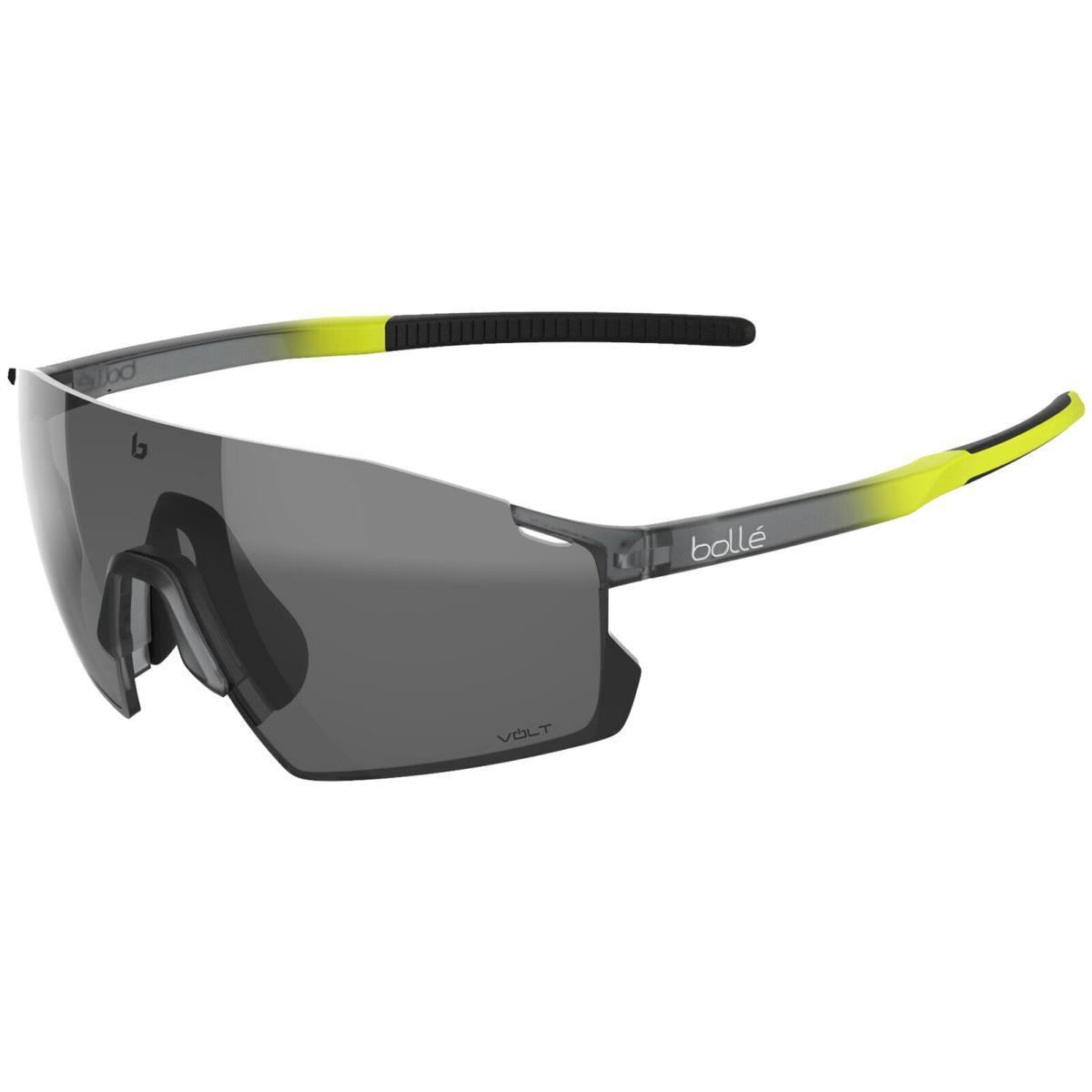 Bolle Icarus Volt Grey Acid Frost Shield Rimless Wrap Sunglasses BS016008 Taiwan