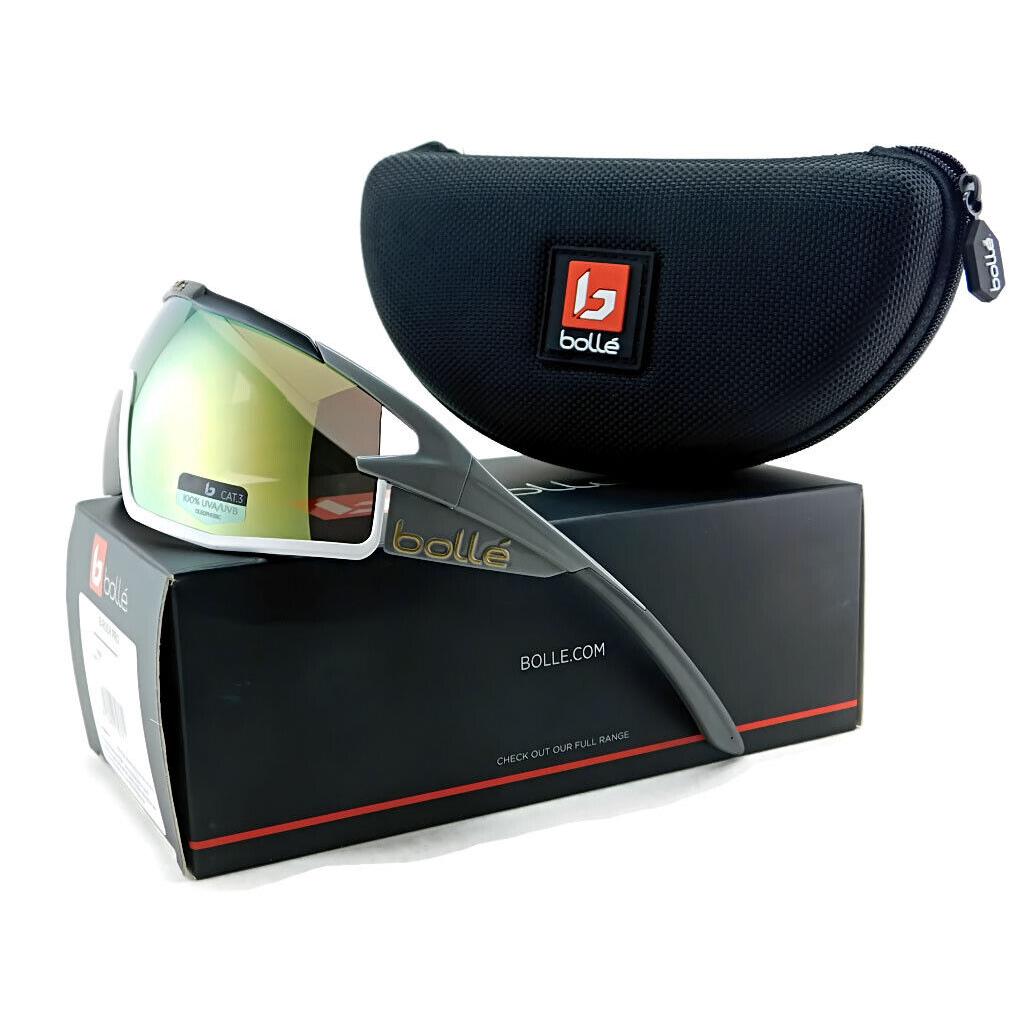 Bolle B-rock Pro Sunglasses 12629 - Shiny Black / Brown Gold Mirror Lens