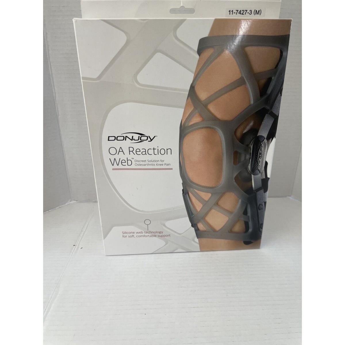 Donjoy OA Reaction Web Knee Braces - Size M. Mdl Lt/lat RT 11-7427 3