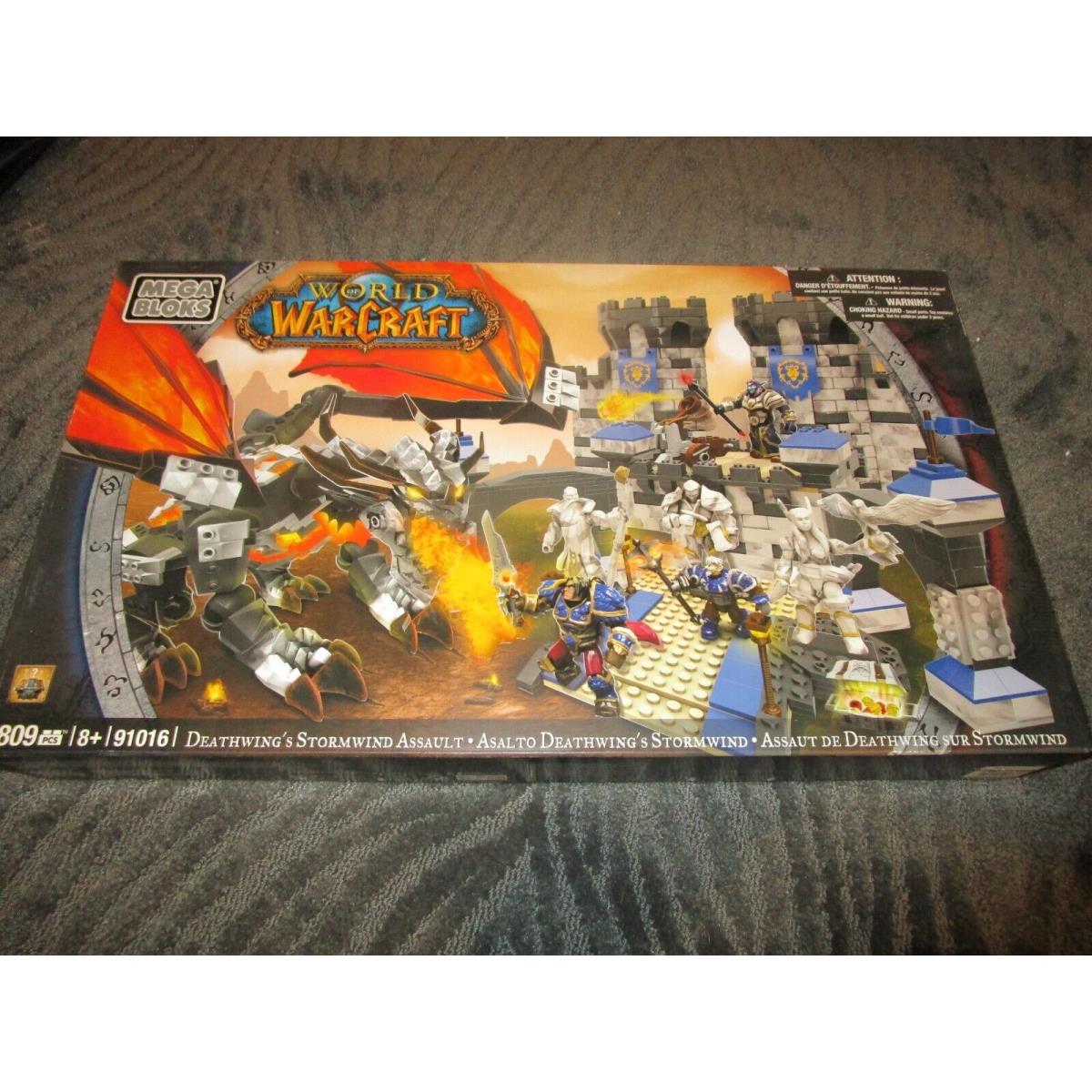 Mega Bloks 91016 World of Warcraft: Deathwing`s Stormwind Assault 809Pcs Wow