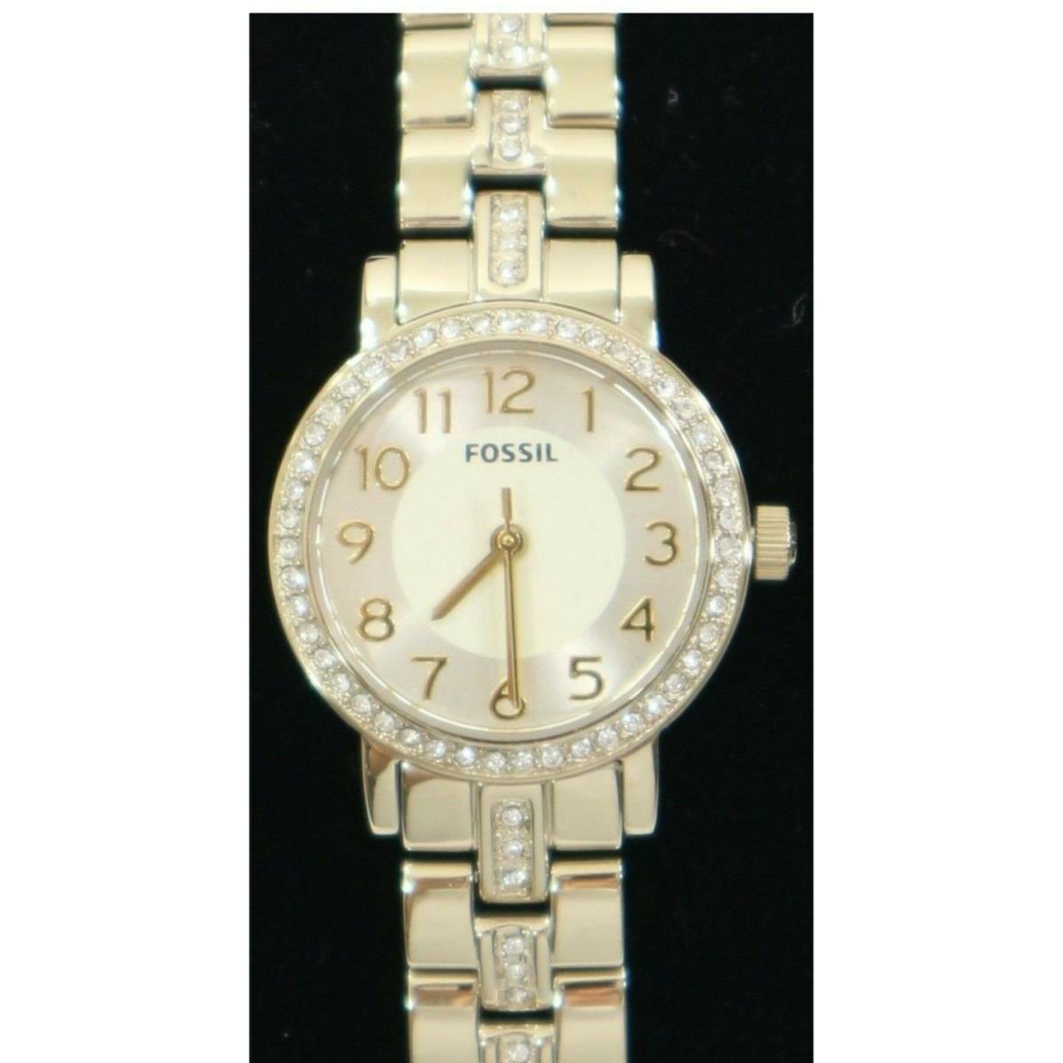 Fossil Shae Three-hand Stainless Steel Watch BQ3370 BQ1428 Gold BQ1428