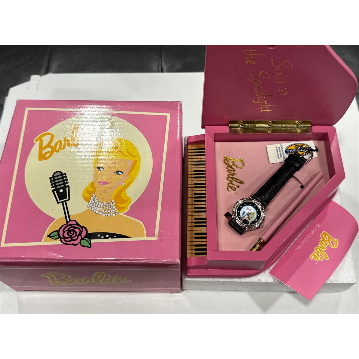 Vintage Barbie Solo in The Spotlight Grande Piano Fossil Watch 1995 Box BB3