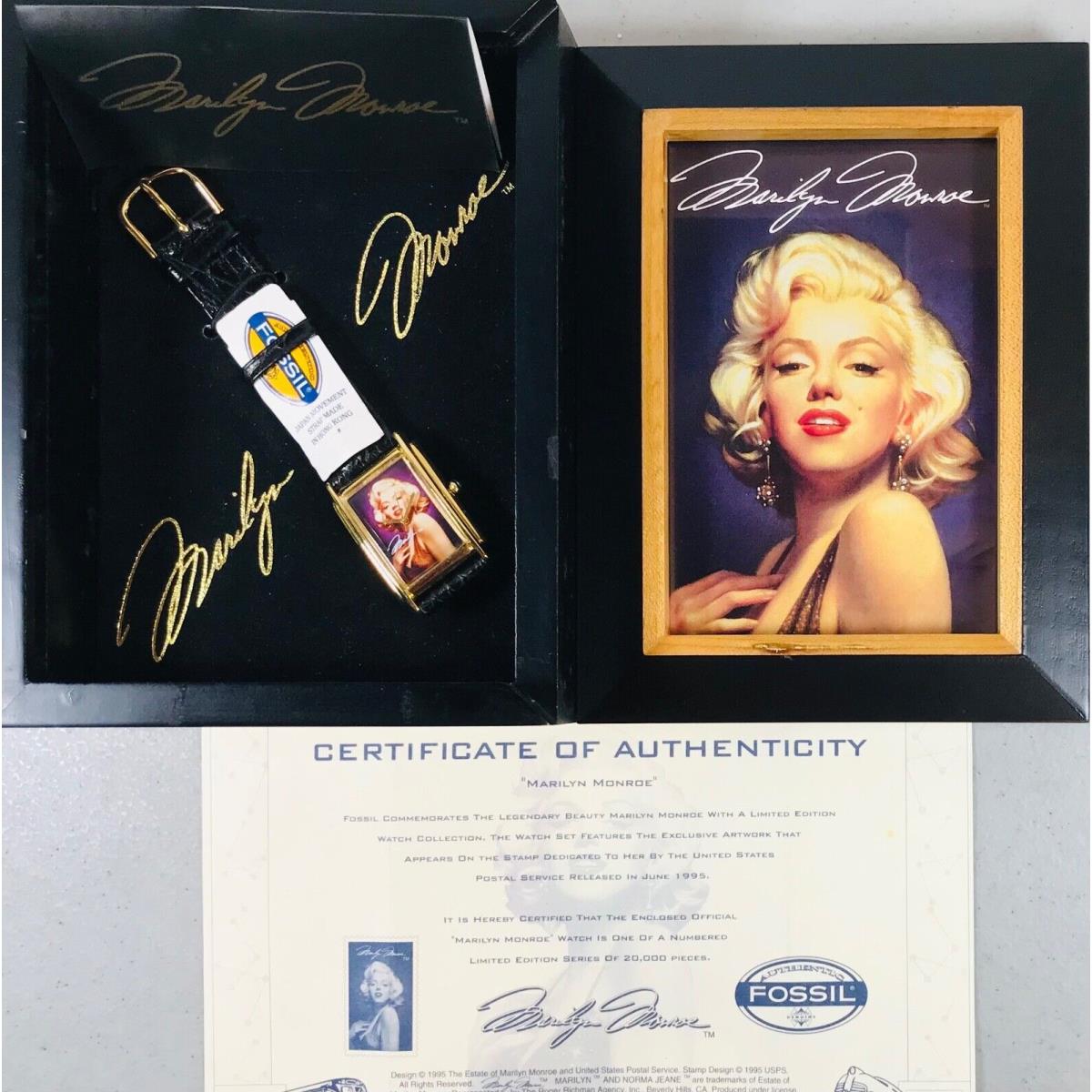 Marilyn Monroe Limited Edition 1995 Fossil Watch 7353/20000 LI-1290 Battery