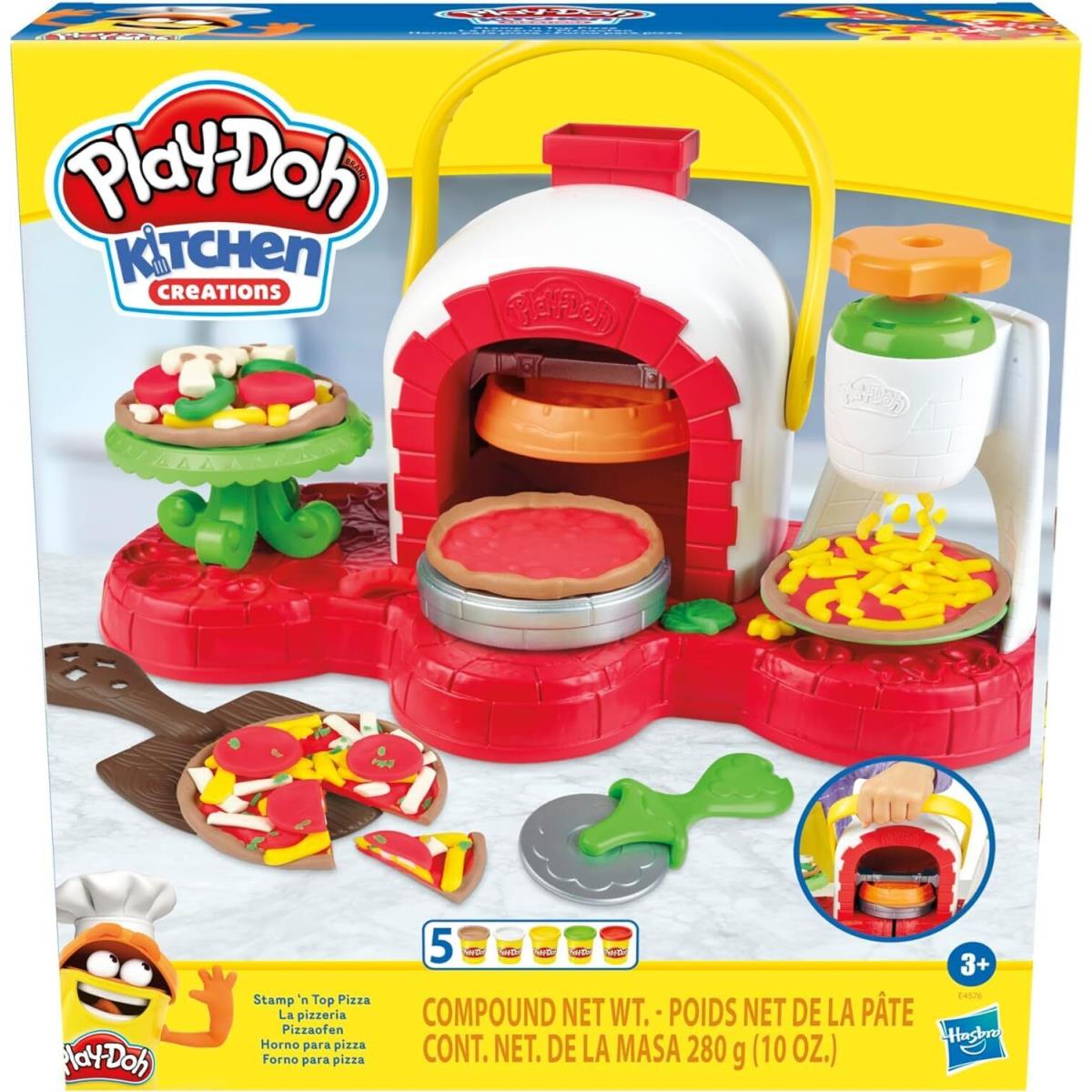 Play-doh Kitchen Creations Stamp `n Top Pizza Oven Toy For Kids 3 Years and Up w