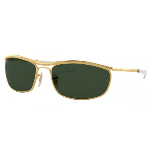 Ray-ban Olympian Deluxe Polished Gold Green Lens Sunglasses RB3119M 001/31 62 - Frame: Gold, Lens: Green