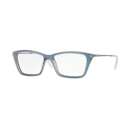 Rayban RX7022 Eyeglasses RB RX 7022 5496 52mm Light Blue Gunmetal