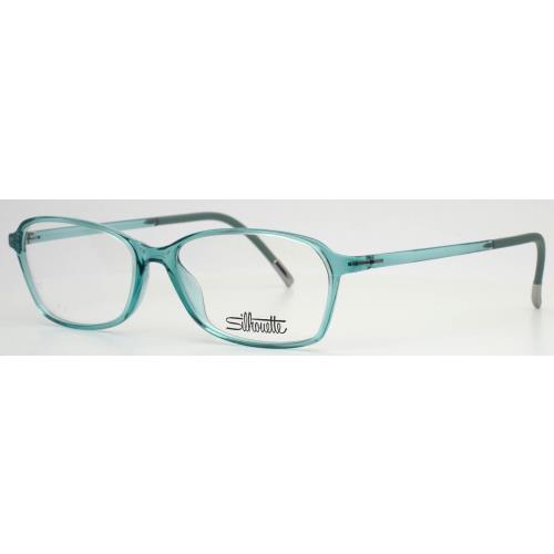 Silhouette Spx 1605 75 5110 Teal Womens Rectangle Eyeglasses 50-14-130 B:31