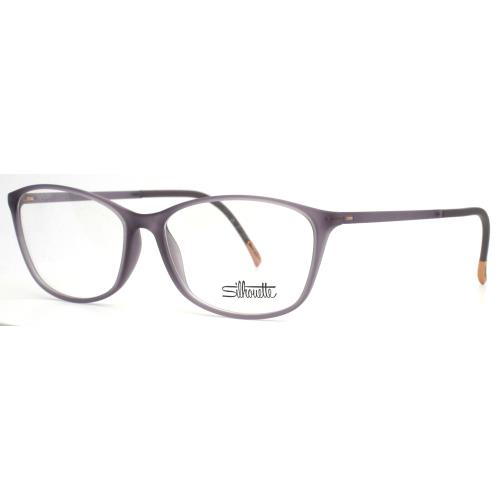 Silhouette Spx 1603 75 4030 Soft Sloe Womens Rectangle Eyeglasses 55-15-135 B:39