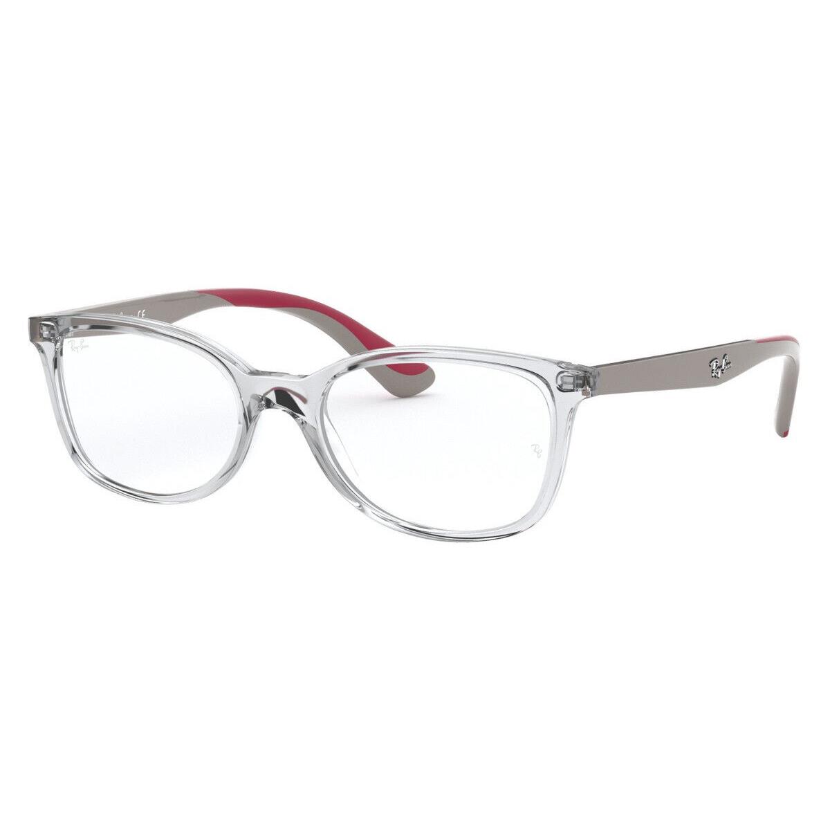 Rayban Junior RB RY 1586 Eyeglasses 3832 Crystal / Gray 49mm Kids - Frame: Crystal / Gray