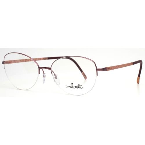 Silhouette 4560 75 3540 Pink Womens Semi Cat Eye Eyeglasses 53-17-140 B:41