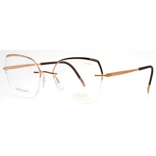 Silhouette Artline 5546 JU 3520 Plated Gold Womens Eyeglasses 53-17-130 B:44