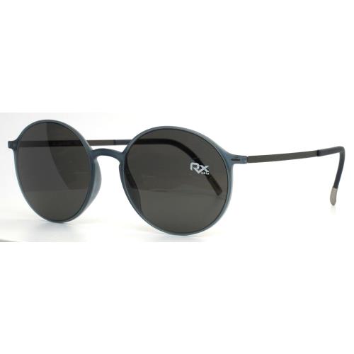 Silhouette Spx 4075 75 6560 Blue Unisex Round Full Rim Sunglasses 49-18-150 B:45