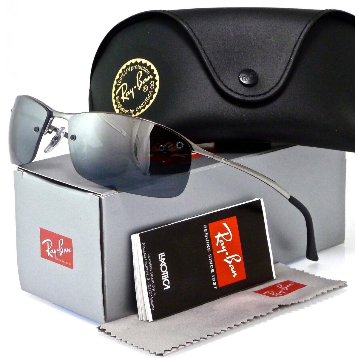 Ray-ban RB3183 Gunmetal l Polarized Silver Gradient Mirror RB3183 004/82 63mm - Frame: Gunmetal, Lens: Silver Gradient Mirror