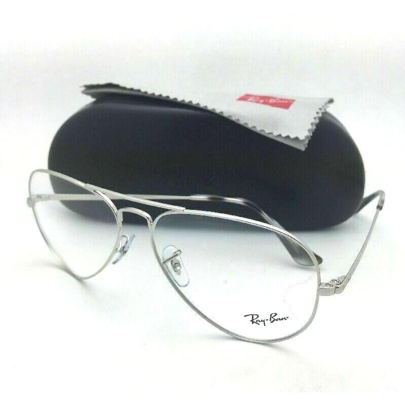 Ray-ban Classic Aviators Metal II Eyeglasses RB 6489 2501 58-14 Silver Frame