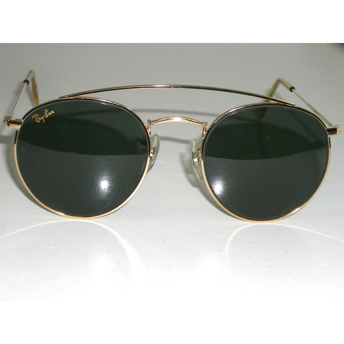 B L Ray-ban W1345 Vnas 50 21 Arista Arced G15 Crystal Round Aviator Sunglasses