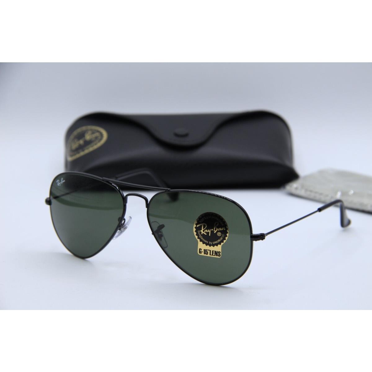 Ray-ban RB 3025 L823 Black G-15 Lens Aviator Sunglasses 58-14