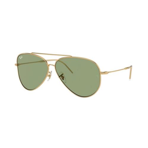 Ray-ban Aviator Reverse Gold Frame Green Lens Sunglasses RBR0101S 001/82 59