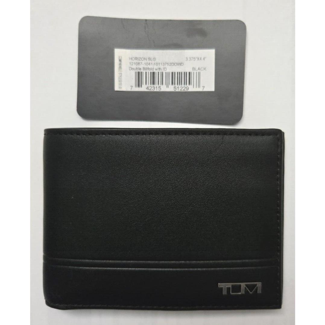 Tumi Horizon Slg 121087-1041 / 0113752DOWD Double Billfold with ID Wallet Black