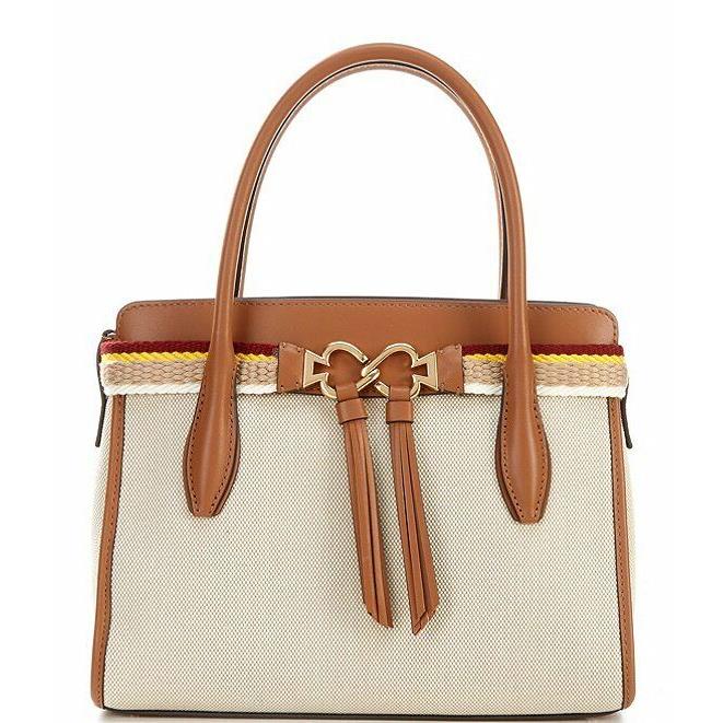 Kate Spade New York Women`s Toujours Canvas Medium Satchel Natural