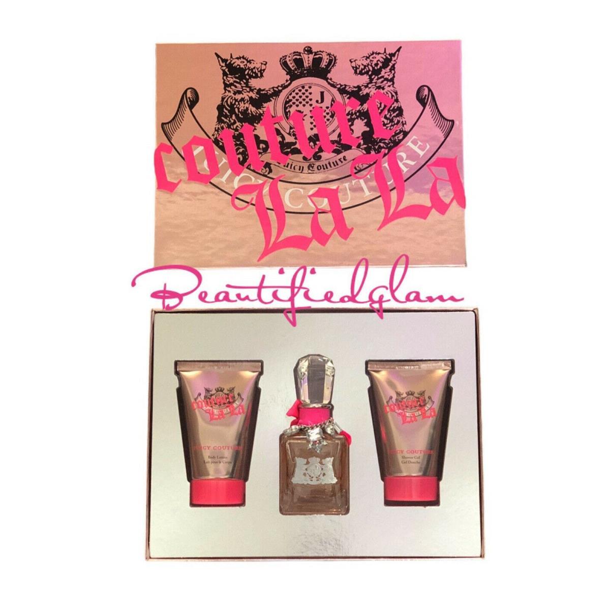 Couture LA LA by Juicy Couture Edp Women 1.7oz/50ml 3 pc Gift Set BN