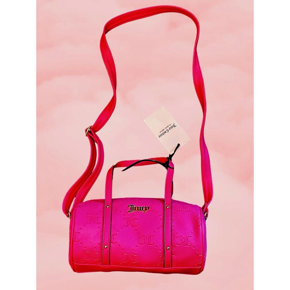 Juice Couture Crossbody Pink Lemonade Barrel Bag Y2K